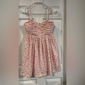 Altar’d State NWT Pink Floral Party Dress with Pleated Bodice - Lined
